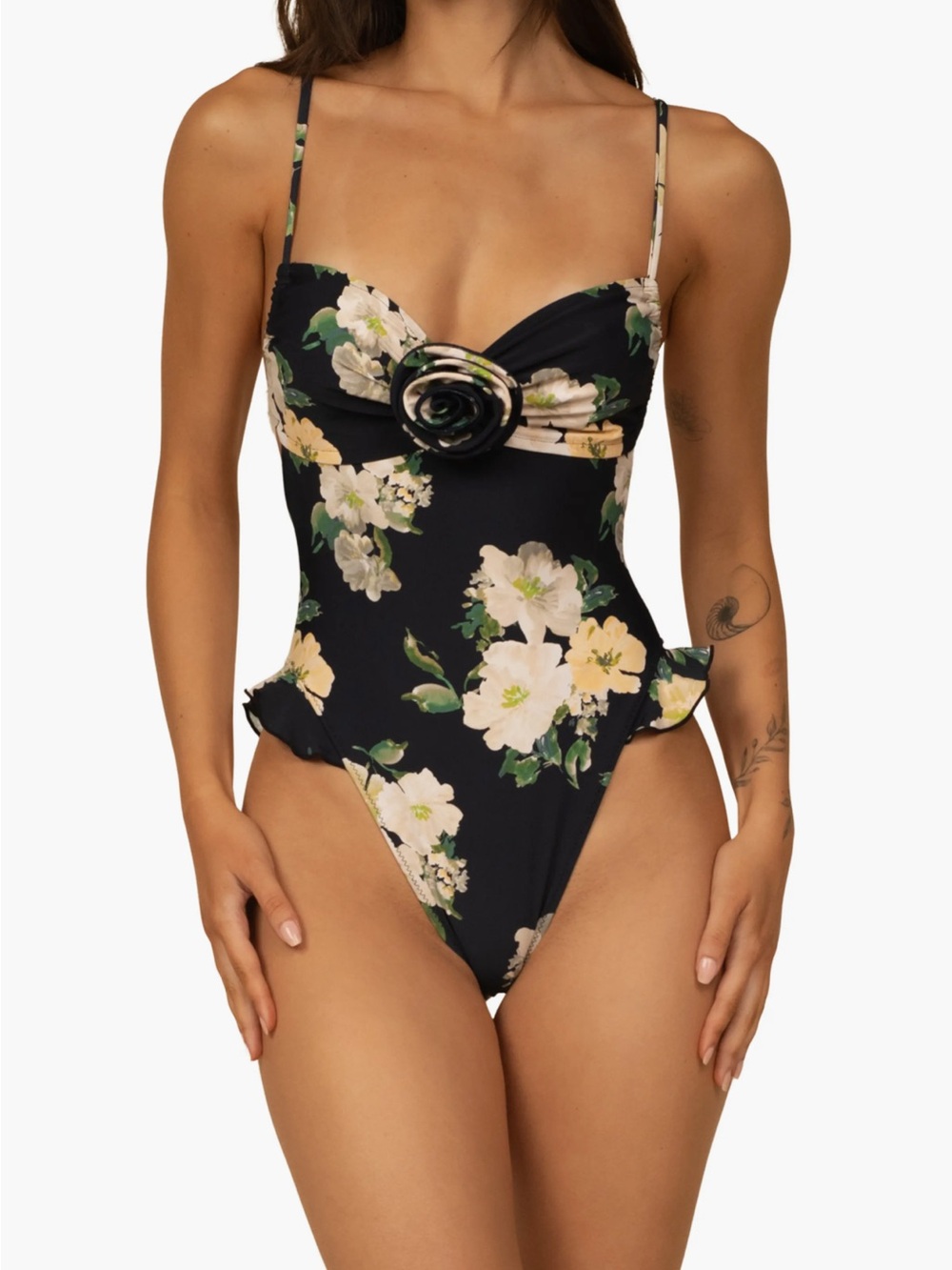 Montce Devin Rosa Ruffle One-Piece Swimsuit